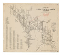 Street map of the Crescenta-Cañada Valleys