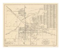 Street map of Bakersfield and vicinity