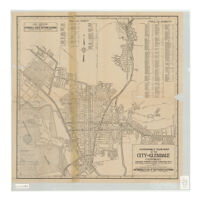 Automobile road map of the city of Glendale, California