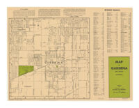 Map of Gardena and vicinity, California