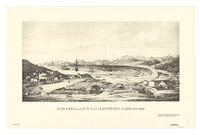 Harbour and city of Monterey, California 1842 / para Sr. Larkin ; on stone by Gildemeister.