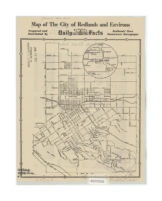 Map of the city of Redlands and environs