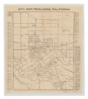 City map of Redlands, California