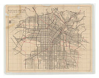 Major Traffic Street Plan Los Angeles California