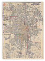 Official transportation and city map of Los Angeles, California, and suburbs