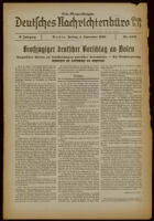 Deutsches Nachrichtenbüro. 6 Jahrg., Nr. 1240, 1939 September 1, Erste Morgen-Ausgabe