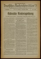 Deutsches Nachrichtenbüro. 6 Jahrg., Nr. 1245, 1939 September 1, Erste Nachmittags-Ausgabe