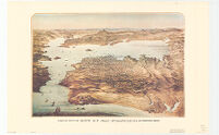 Birds eye view of the city of San Francisco and surrounding country 1868