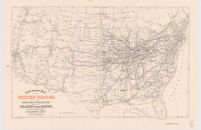 Railroad Map of the United States Showing the Through Lines of Communication from the Atlantic to the Pacific