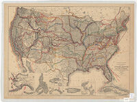 United States Showing Routes of Principal Explorers and Early Roads and Highways