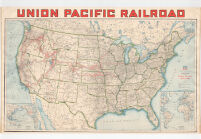Geographically Correct Map of the United States Issued by Union Pacific Railroad