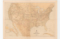 Military map of the United States 1869