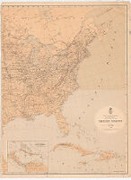 Military Map of the United States 1870