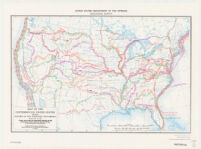 Map of the conterminous United States showing routes of the principal explorers from 1501 to 1844, whose work had an important bearing on the settlement of the country and the fixing of its successive boundaries