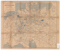 Eisenbahn-Uebersichtskarte von Deutschland und den angrenzenden Ländern