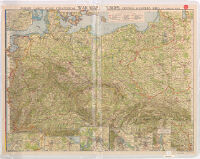 Philips' Large Scale Strategical War Map of Europe - Central & Eastern Area with Complete Index