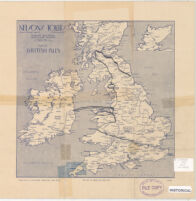 Nelsons Tours. Map of British Isles and Map of Europe