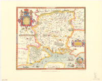 Saxton's map of Hampshire, 1575