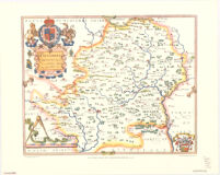 Saxton's map of Hertforshire