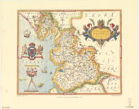 Saxton's map of Lancashire