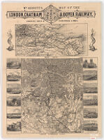 W.M. Abbott's Map of the London, Chatham & Dover Railway. Showing Main & Suburban Lines.