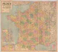 Nouvelle Carte de France. Belgique, Bords de Rhin, Suisse, Etc.