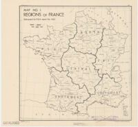 Regions of France : delineated for R & A report no. 1425