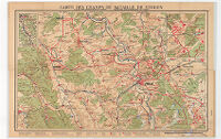 Carte des Champs de Bataille de Verdun