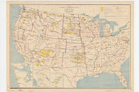 Map Showing Indian Reservations in the United States