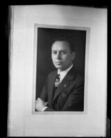 Portrait photograph of Dr. Leonard Siever, 1909-1933