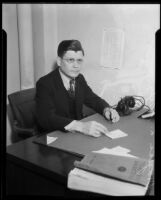 Douglas L. Skelly, investment broker convicted of security theft, 1934