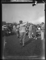 Macdonald Smith golfing, 1928