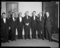 University of Southern California and Oxford University debate teams, Los Angeles, 1926