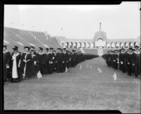 University of Southern California graduation, Los Angeles Memorial Coliseum, Los Angeles, 1934