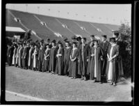University of Southern California graduation, Los Angeles Memorial Coliseum, Los Angeles, 1935