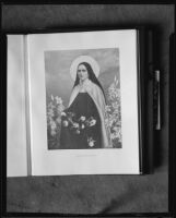 Painting of Saint Thérèse of Lisieux by Pierre Tartoue, photographed from book, [1933?]
