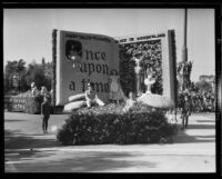 "Alice in Wonderland" float in the Tournament of Roses Parade, Pasadena, 1933