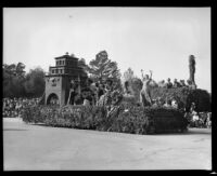 "Mexico's Fairyland" float in the Tournament of Roses Parade, Pasadena, 1933