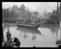 "Old Ironsides" float in the Tournament of Roses Parade, Pasadena, 1934