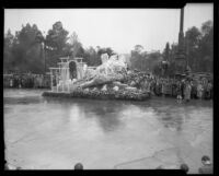 "Dawn" float in the Tournament of Roses Parade, Pasadena, 1934