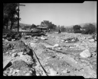 Flooding and mudslide damage in the La Crescenta-Montrose area, 1934