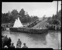 "Titanic" float in the Tournament of Roses Parade, Pasadena, 1934