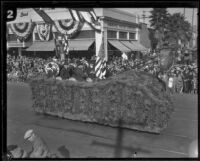 "Drummer Boys of '61" float in the Tournament of Roses Parade, Pasadena, 1927