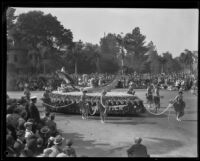 "Saint Valentine's Day" float in the Tournament of Roses Parade, Pasadena, 1930