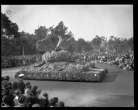 "Midsummer Day" float in the Tournament of Roses Parade, Pasadena, 1930