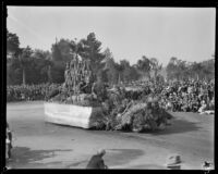 "Cathedral Gorge" float in the Tournament of Roses Parade, Pasadena, 1930