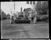 "Midsummer Day" float in the Tournament of Roses Parade, Pasadena, 1930