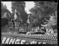 "Orange is King" float in the Tournament of Roses Parade, Pasadena, 1930