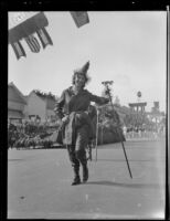 Outwalker costumed as a witch (?) at the Tournament of Roses Parade, Pasadena, 1930