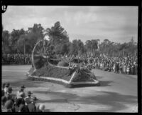 "Trojans" float in the Tournament of Roses Parade, Pasadena, 1932